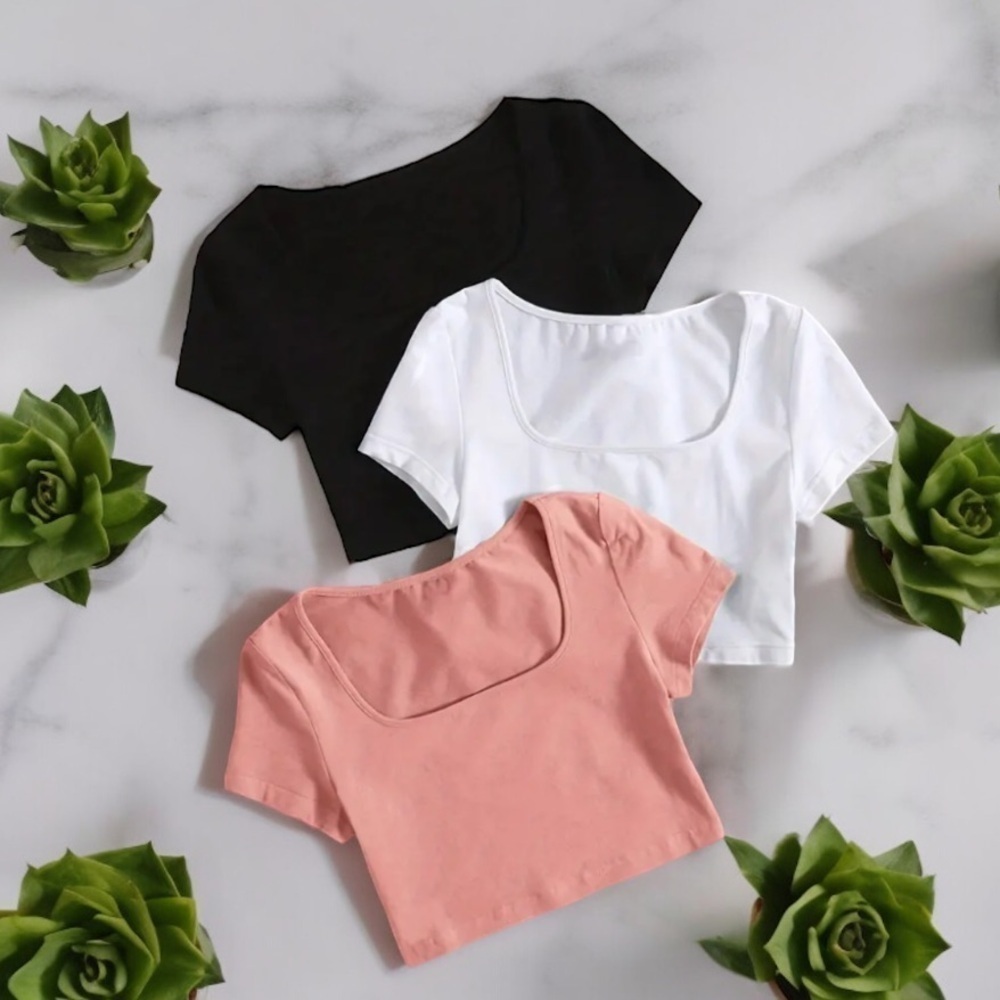 Set of 3 Crop Tops | SIZE M